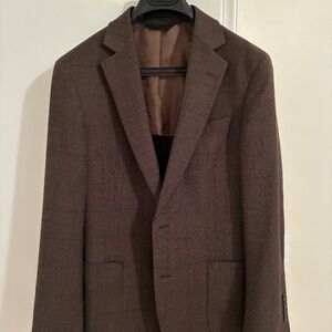 Brooks Brothers Brown Glen Plaid Suit Jacket / Blazer